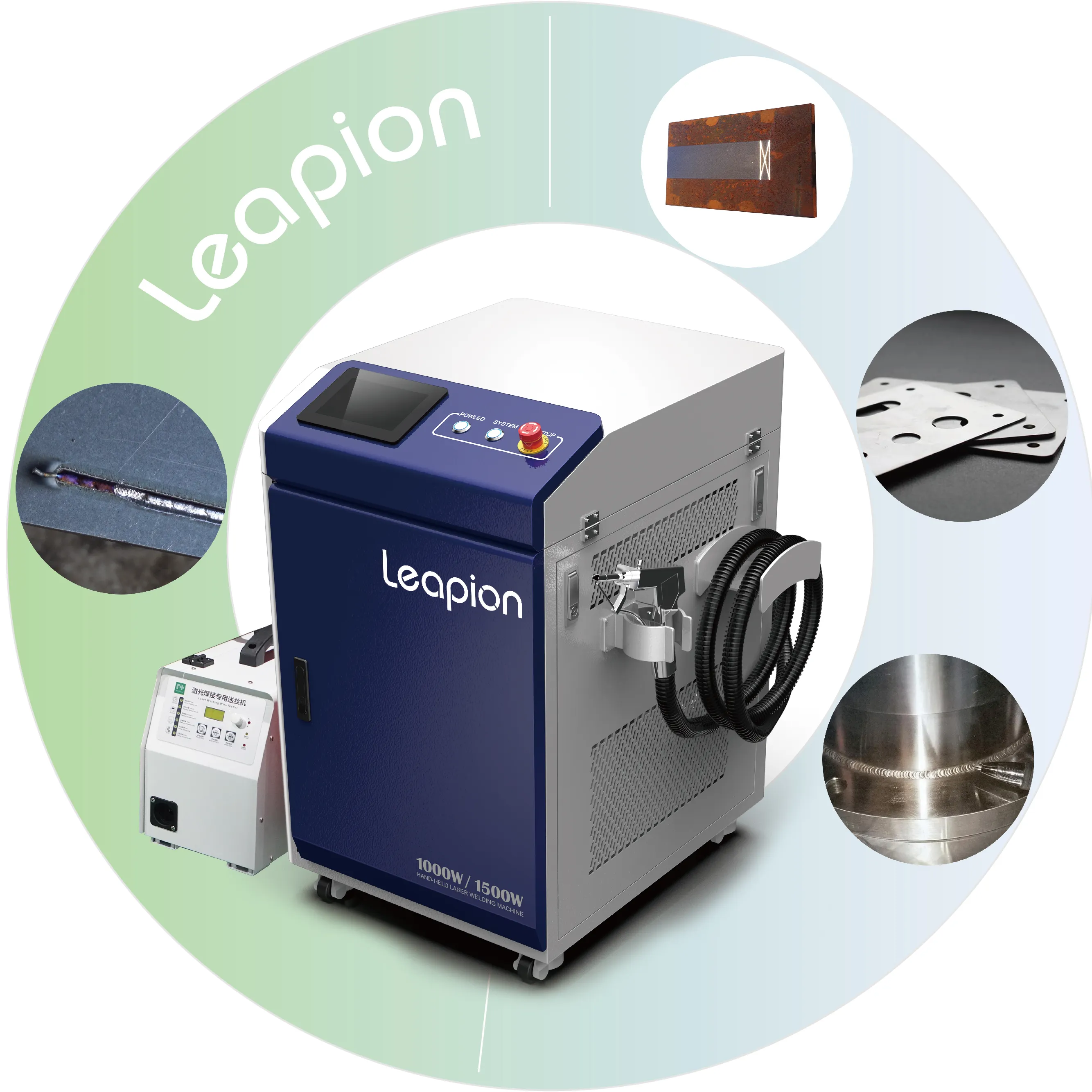 Mesin las Laser untuk logam, 1000W 2000W 3000W 4 In 1