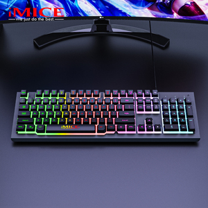 IMICE AK-900 LED <strong>Backlight</strong> Wired <strong>Keyboard</strong> Black <strong>Notebook</strong> Desktop Computer <strong>Keyboard</strong> - Product Image 2