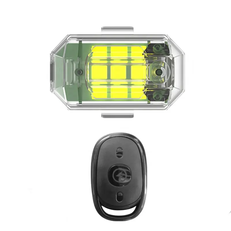 7 colori LED Flash Light indicatore di segnale Drone Aircraft Motorcycle Warning Lamp Auto Car Strobe Light con telecomando