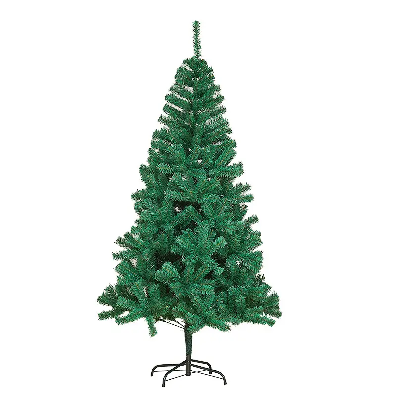 45/60/90/120/150/180/210CM Verschlüsse lung Künstliche Weihnachts baums chmuck Vor beleuchteter PVC-Weihnachts baum Mini Green Xmas Tree