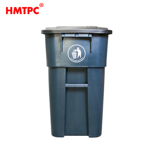Fábrica al por mayor 200L HDPE Street contenedor de basura 53 galones cubos de basura al aire libre con tapa para la gestión de basura - Product Image 4