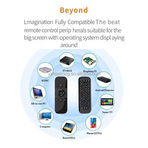 Mando a distancia M8 para caja android tv, miniteclado inalámbrico por voz con sensor giroscópico IR, batería de litio de 2,4G para caja android tv - Product Image 2