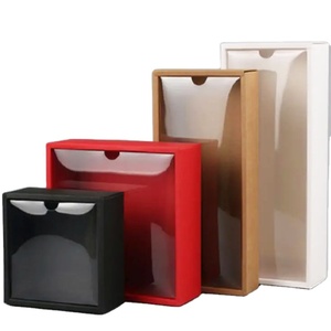 Oem Kraft <strong>Box</strong> with clear Pvc <strong>Window</strong> <strong>Display</strong> Gift <strong>Box</strong> Present Packaging <strong>Box</strong> - Product Image 1
