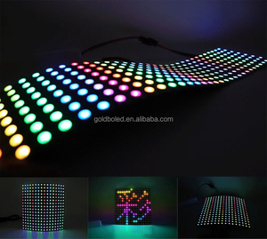 8*8 16*16 8*32 Benutzer definierte LED-Panel-Module Punkt matrix WS2812 Voll farbiger SK6812-LED-Pixelbildschirm mit flexiblem Buchstaben