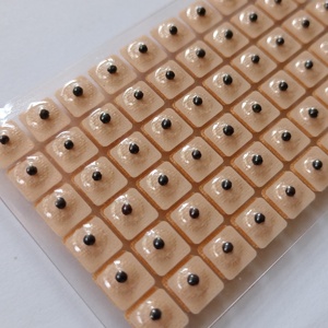 600 pçs de ervas naturais chinesas sementes de orelha vaccaria, silicone para auriculoterapia, modelo de massagem de orelha, kit de acupuntura - Product Image 5