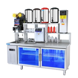 Trà bong bóng truy cập fefrigeration bàn làm việc trà sữa giao diện điều khiển 304 thép không gỉ trà truy cập hỗ trợ tùy chỉnh - Product Image 1