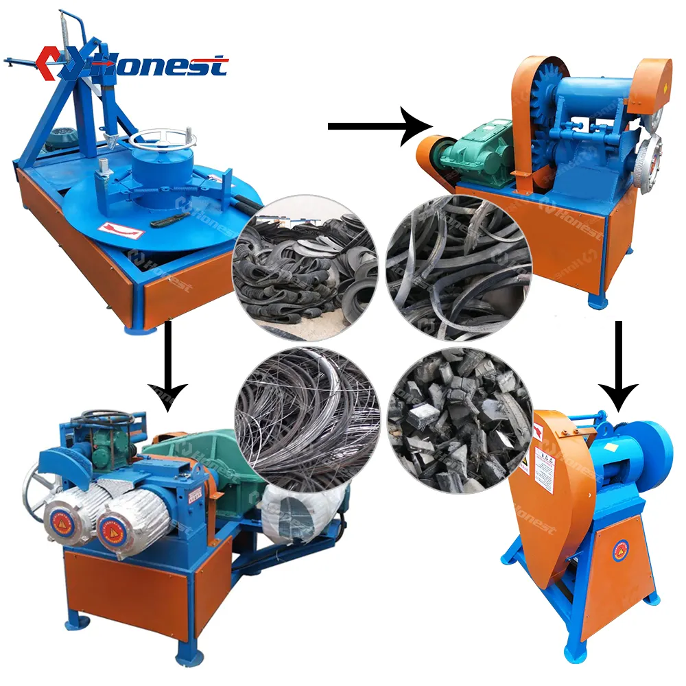 Triturador de pneus de boa qualidade, triturador de pneus, máquina de corte de tiras e blocos com preço barato