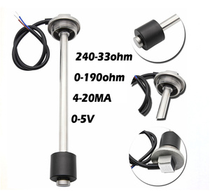Sensor de nivel de agua del tanque de aceite electrónico de 500mm Rango de 0,5 ~ 4,5 V con instrumentos de medición de nivel de alarma