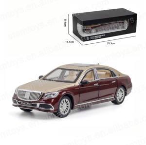 金属ミニカーモデル1:24 AMGGLS600鋳造合金プルバック車モデル光と音の子供 - Product Image 2