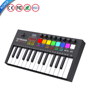 Konix New Color <strong>MIDI</strong> <strong>Controller</strong> 25 Keys Arranger Standard Digital <strong>Keyboard</strong> Piano <strong>Controller</strong> <strong>Midi</strong> <strong>Keyboard</strong> With Velocity Keys - Product Image 5