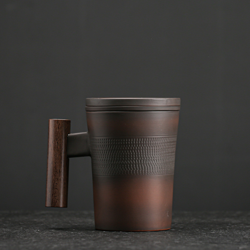 Fuze purple pottery water cup