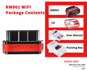 KONNWEI KW901 WIFI coche OBD2 escáner de diagnóstico más vendido en Polonia lector de código para Android e IOS varios idiomas marca - Product Image 2