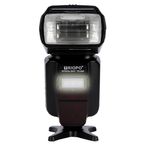 适用于尼康D7500的Triopo便携式相机迷你配件dslr闪光速度计视频发光二极管灯，带锂电池的速度计 - Product Image 3