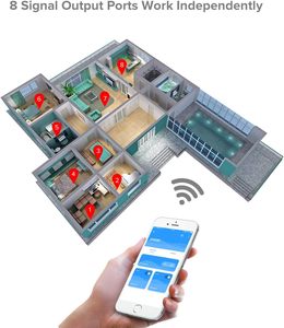 Eann SP608E 8-канальный выходной сигнал пульт дистанционного управления IOS Android APP Controller для WS2811 WS2815