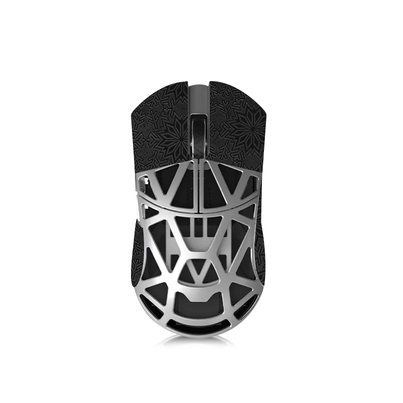 1 autocollant de souris demi-pack - Motif neige noire