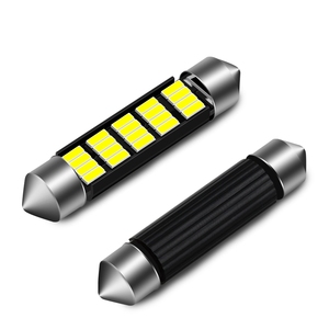 C5W Led ampul 31/36/39/41mm Festoon Led saf beyaz Canbus 4014 16SMD plaka işık BMW E39 E36 E46 E90 DJ051 için - Product Image 4