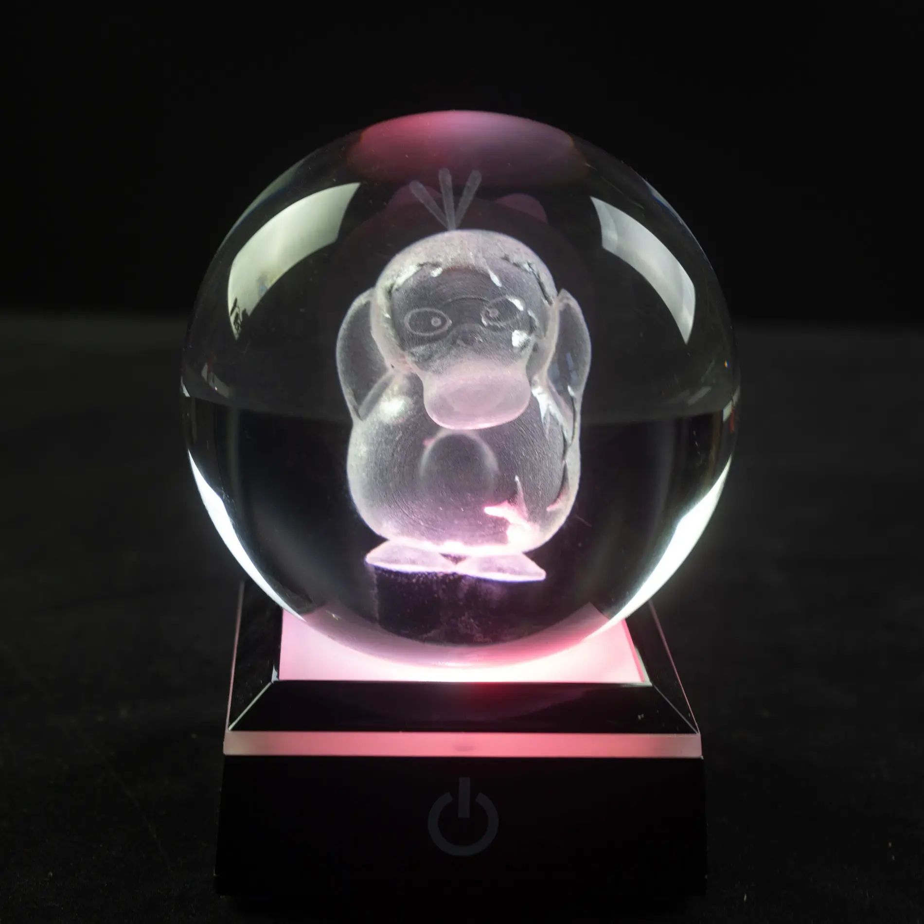 Bola de cristal K9 para grabado láser 3d, imagen personalizada con Base de vidrio Led colorida, venta al por mayor