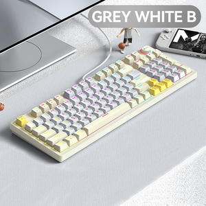 Wired Ergonomic Backlight RGB 97% Custom <strong>Computer</strong> Switches Mini USB Backlit Wired Mechanical Gaming <strong>Keyboard</strong> - Product Image 4