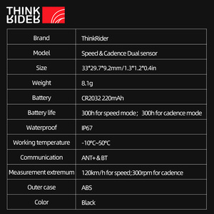 ThinkRider C5 <strong>Wireless</strong> <strong>Cadence</strong> Sensor for Bike <strong>Computer</strong> and BLE and ANT+ <strong>Cycling</strong> Speed - Product Image 6