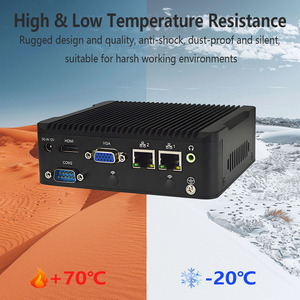 คอมพิวเตอร์ขนาดเล็กราคาถูกไมโครพีซีขนาดเล็ก Intel Core I3 I5 I7 ubuntu/linux/ window 10 11 Industrial Fanless กับ2พอร์ต Rs232 LAN - Product Image 3