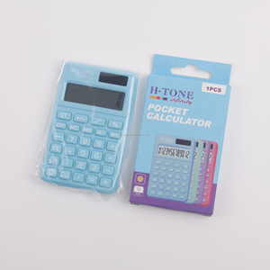 Promotion benutzer definierte Logo Druckerei Finanz funktions tische Rechner Mini 8-stellige Solar Pocket able Kosten rechner - Product Image 5