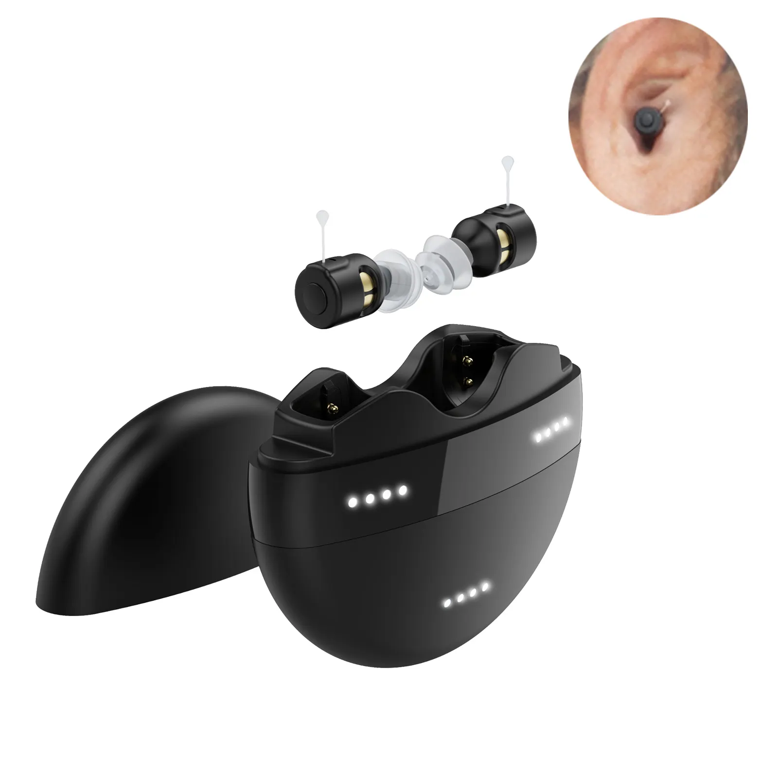 Nuove tendenze del prodotto mini apparecchio acustico digitale ricaricabile invisibile pocket medical cic apparecchi acustici per anziani