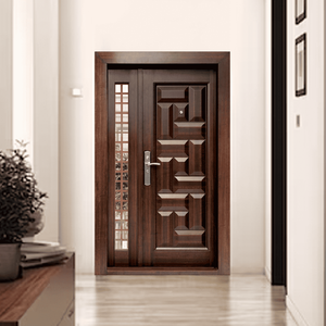 Hiện đại chống trộm thiết kế trượt thép cửa và sắt phía trước lối vào Swing mở phong cách cho biệt thự căn hộ khách sạn ứng dụng - Product Image 2