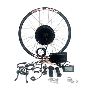 Yüksek hızlı büyük motor arka tekerlek 72V 3000W doğrudan hub motor elektrikli bisiklet dönüşüm kiti - Product Image 5
