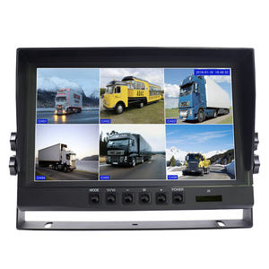 6 CH Split View 9 Train <strong>Monitor</strong> <strong>with</strong> Sunshade, Support Working <strong>with</strong> Analog Camera and AHD Camera Hybrid - Product Image 1