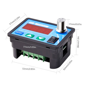 DC6-55V <strong>30A</strong> Brushed <strong>Motor</strong> <strong>Speed</strong> <strong>Controller</strong> <strong>PWM</strong> Adjustable <strong>Speed</strong> Regulator Pushbutton Knob Control With Power Switch - Product Image 5