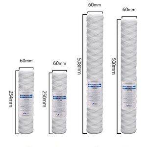 Cartucho de filtro de agua de cuerda de sedimentos estándar 2,5x10 20 micras Paquete de 25 para plantas de fabricación y venta al por menor - Product Image 3