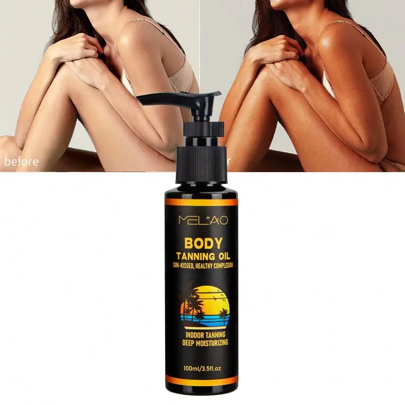 Organic Selftan Face Self Tan Drop Logo Cream Oil Body Sunbed Tanning Accelerator