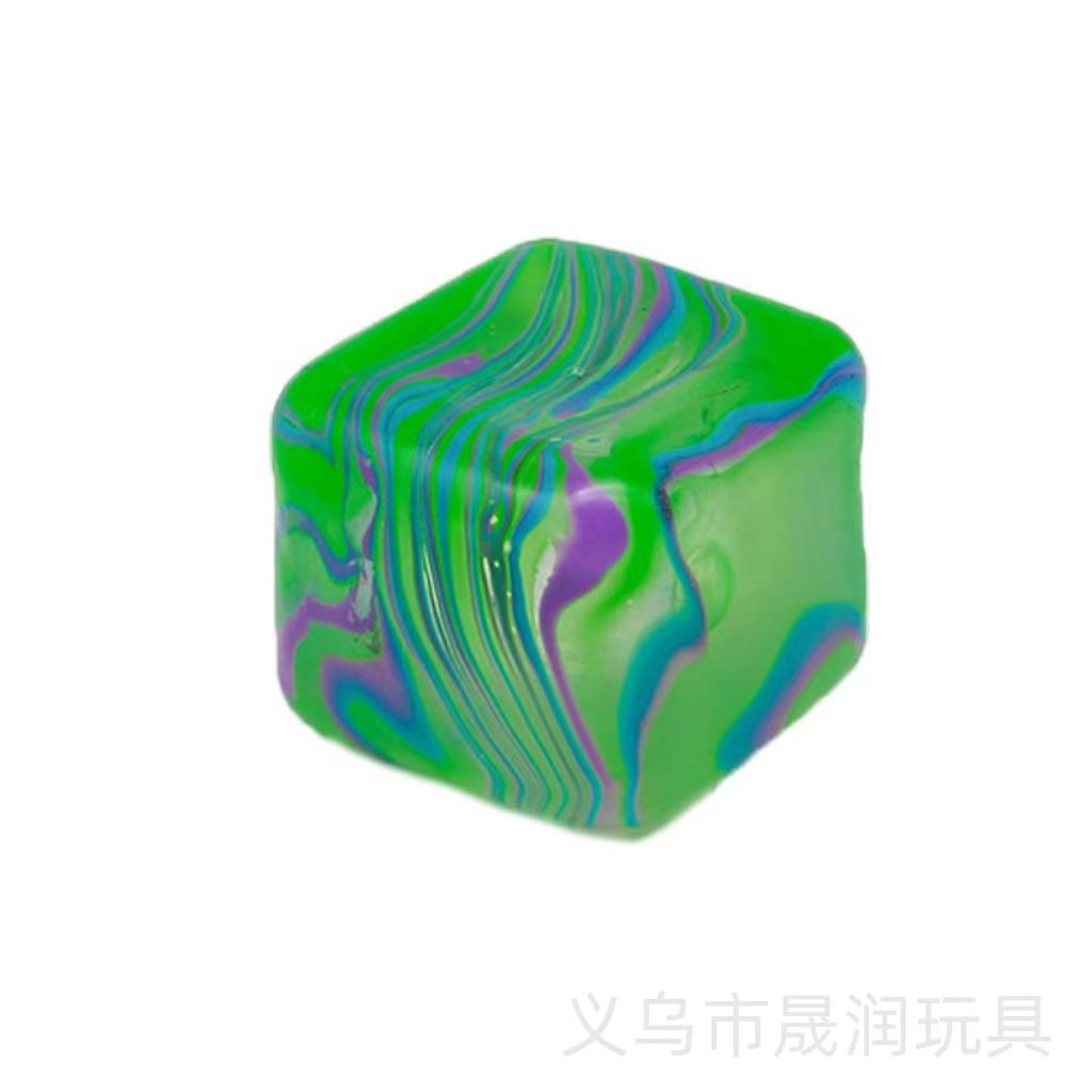 Caramelo de malta cuadrado rayado de 55g, verde, bolsa OPP, de alta calidad y elaboración lenta.