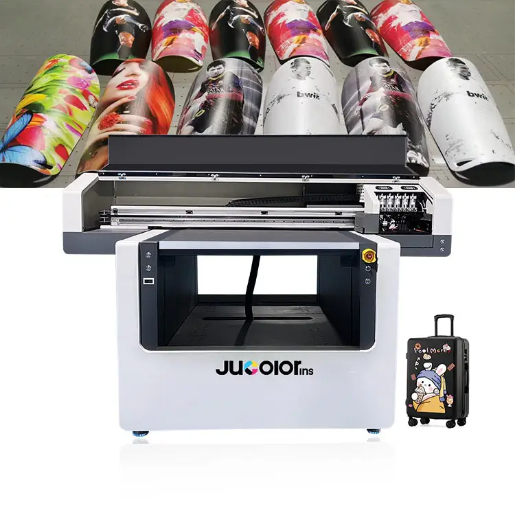 Precio de fábrica A1 A2 máquina de impresión Tarjeta de Identificación acrílico madera plástico Metal vidrio MDF tablero 6090 UV impresora de cama plana