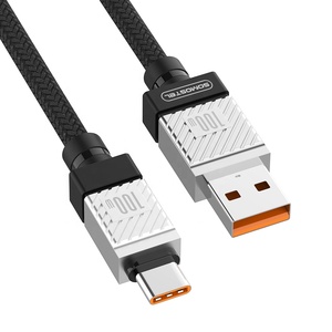 Toptan 3.1A hızlı şarj mikro/tip C/IPH veri USB kablosu 1M ABS + naylon örgülü 6.0MM kalın güç kablosu iPhone için - Product Image 5