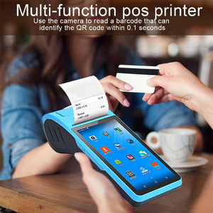 Dispositivo POS Android de 5,5 pulgadas, dispositivo POS portátil con pantalla táctil, impresora térmica integrada, escáner de código de barras - Product Image 2
