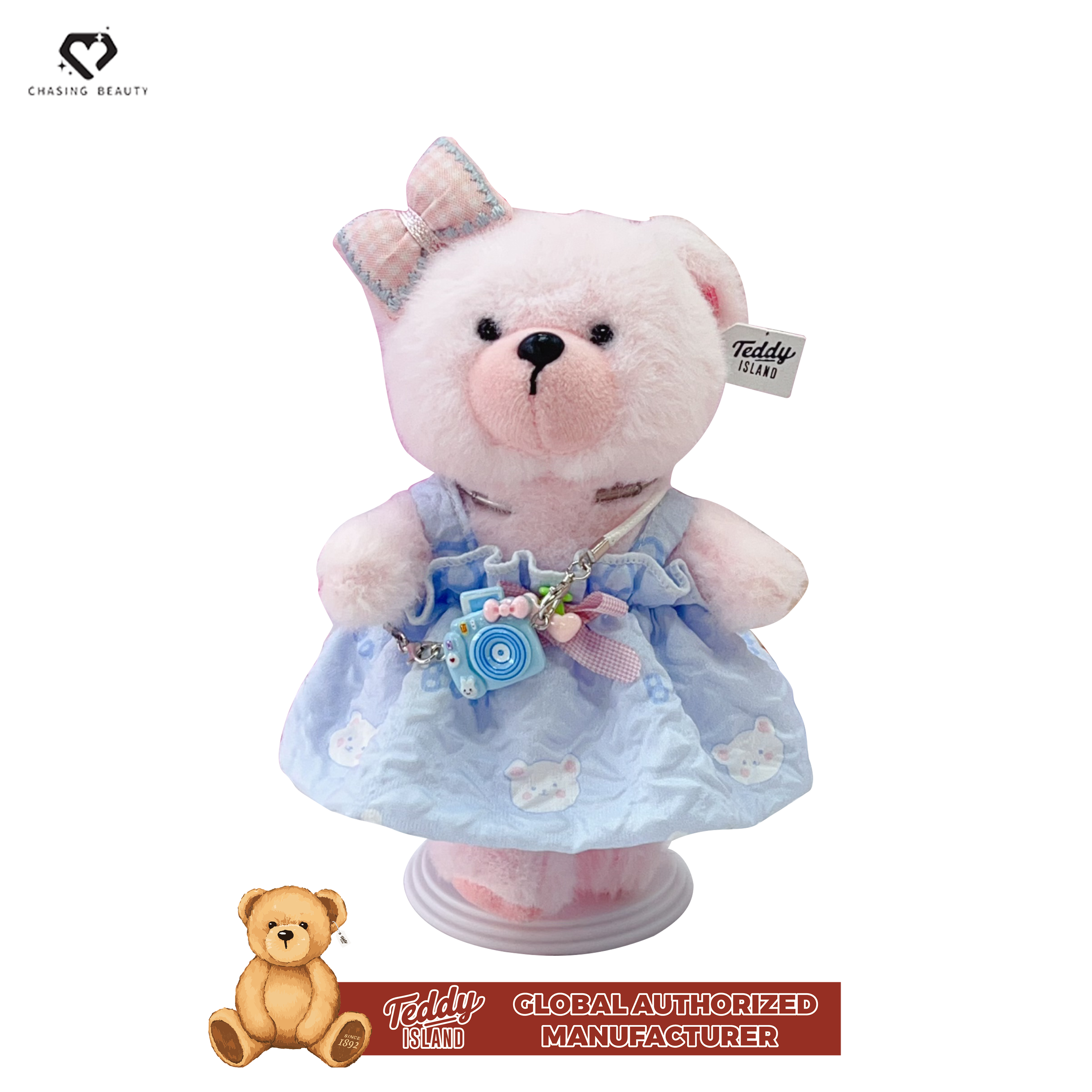 Abito blu - Orsetto di peluche