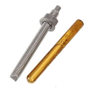 Galvanized Double Head Through Stud <strong>Bolt</strong> Bicomponent <strong>Epoxy</strong> Chemical <strong>Anchor</strong> <strong>Bolt</strong> with Hex Nut and Washer