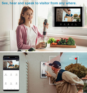 8 nút tuya wifi thông minh 7 inch màn hình hệ thống video intercom với thẻ RFID mở khóa kiểm soát truy cập chức năng - Product Image 4