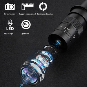 Cámara de vídeo electrónica con pantalla LCD HD de 10 pulgadas, microscopio digital negro 1080P LED, microscopio Digital Monocular de luz fría - Product Image 3