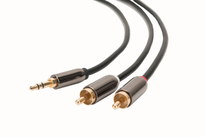 Aux 3,5mm macho a 2 * enchufe rca cable de audio estéreo cable DE para el teléfono móvil y mp3 del teléfono móvil de la pc de juegos auriculares auriculares - Product Image 2