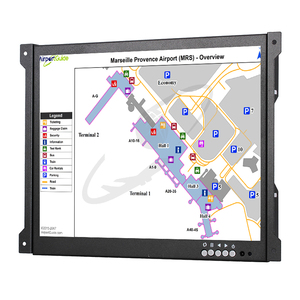 Monitor de cámara de vigilancia de seguridad Cctv, Monitor Lcd de carcasa de Metal de 12 pulgadas, Pantalla Completa, entrada Vga Bnc para el hogar Industrial