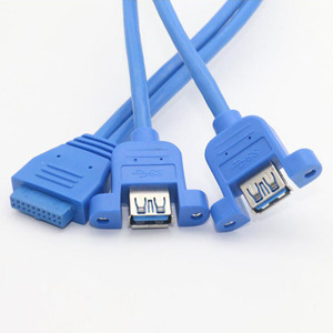 Panel frontal USB 3,5 "Ranura de disquete 2x USB 3,0 20Pin USB 3,0 Adaptador de cable