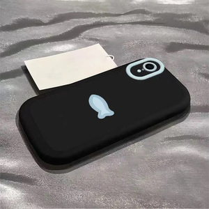 Iphone'lar için sevimli kedi ve balık silikon telefon kılıfı 15 pro max/14/13/13 Pro Max/11-eğlenceli ve darbeye dayanıklı