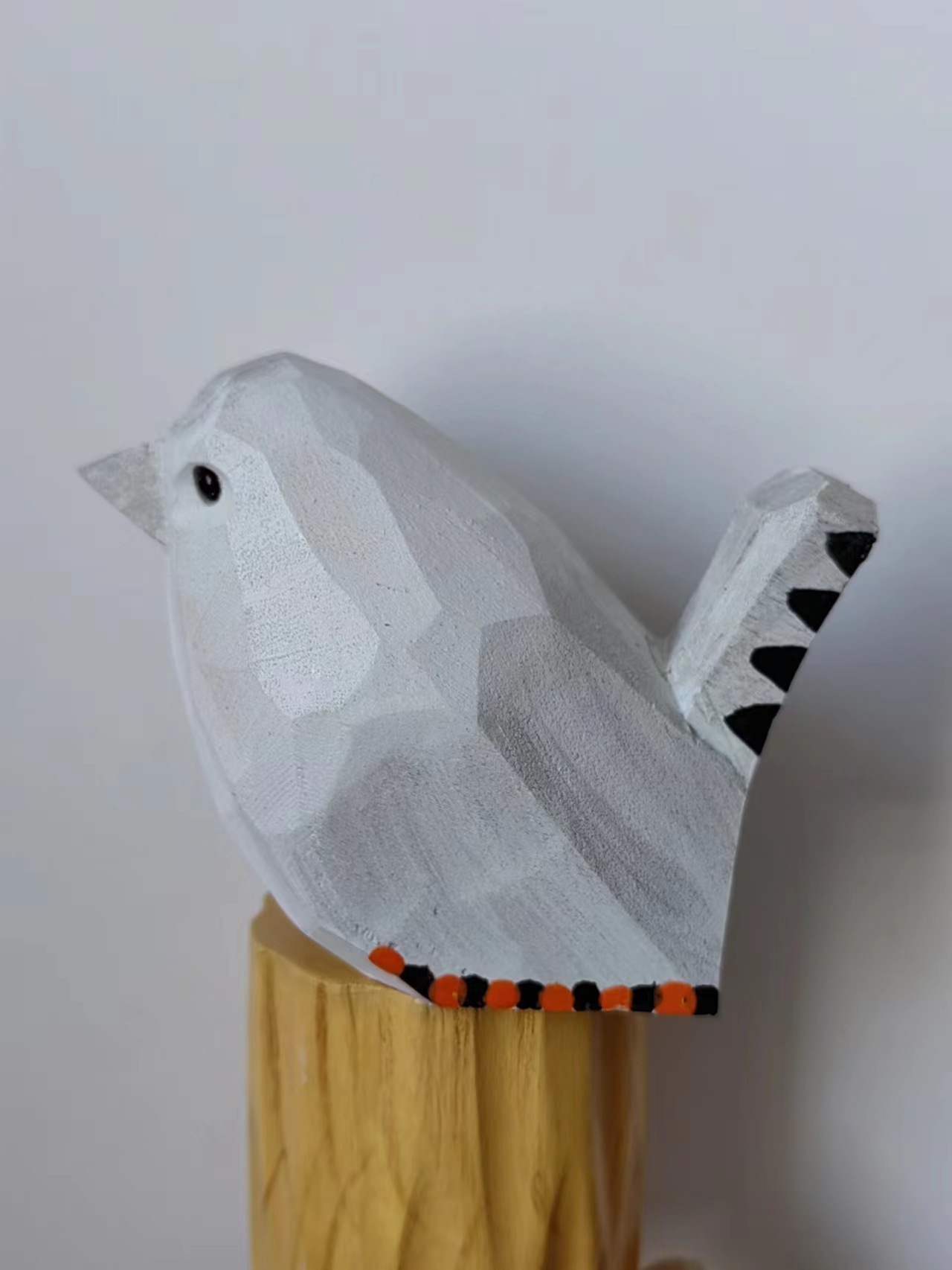 White thin bird