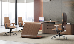 Prima Furniture <strong>Computer</strong> Designer Swivel Recline High Quality Synthetic Leather Best Comfortable Executive Office Chair and Desk - Product Image 4