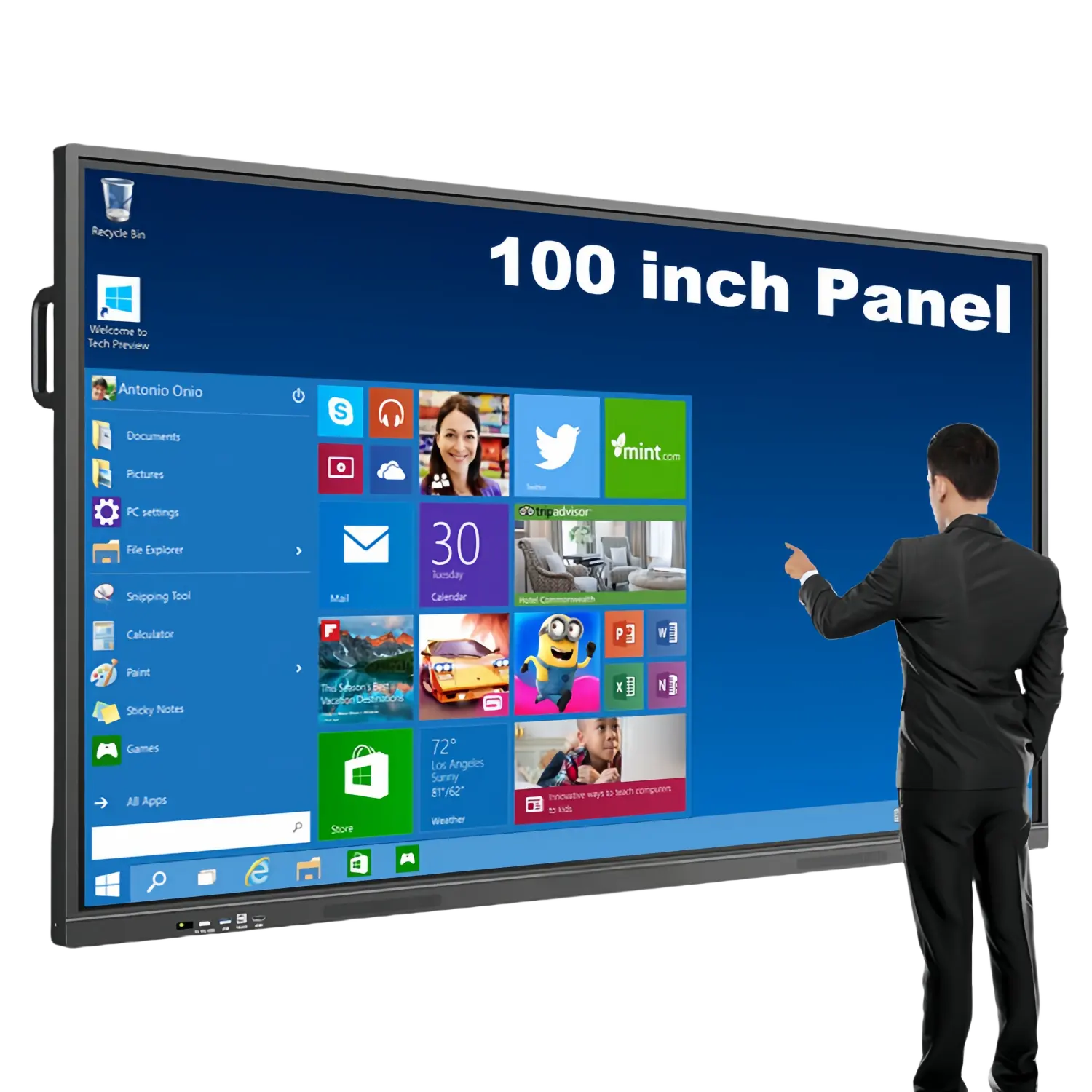 75 inç 4kSmart monimonikurulu Lcd Wifi Interactives öğretim ve konferans Interactives düz Panel için düz Panel dokunmatik ekran