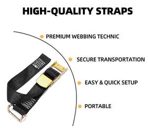 <span class=keywords><strong>2</strong></span>英寸800千克卡车镀锌窗帘侧拖车聚酯过中扣带，带闭合锐舞钩