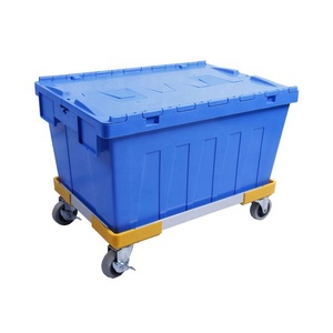 High Quality Foldable Solid Style PP Plastic Storage Boxes with Attached Lid Wholesale Foldable Plastic Crates for <strong>Logistics</strong> - Product Image 2