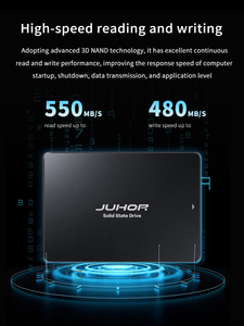 JUHOR 128G SATA3固态硬盘2.5英寸台式机和移动计算机内部固态硬盘 - Product Image 3